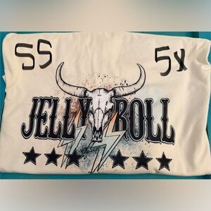 Jelly Rollin’ Graphic Bull Skull T-Shirt